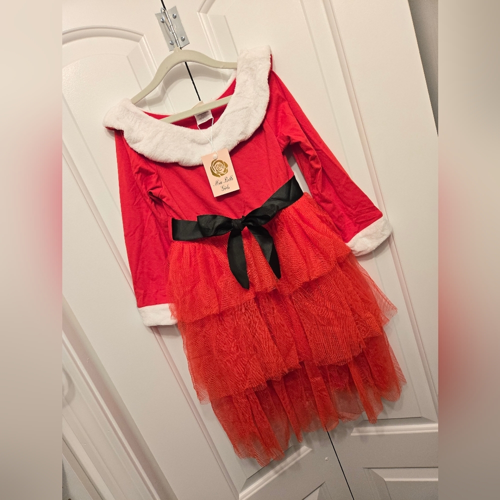 Happy Holiday-Chic Santa Inspired Tulle Dress